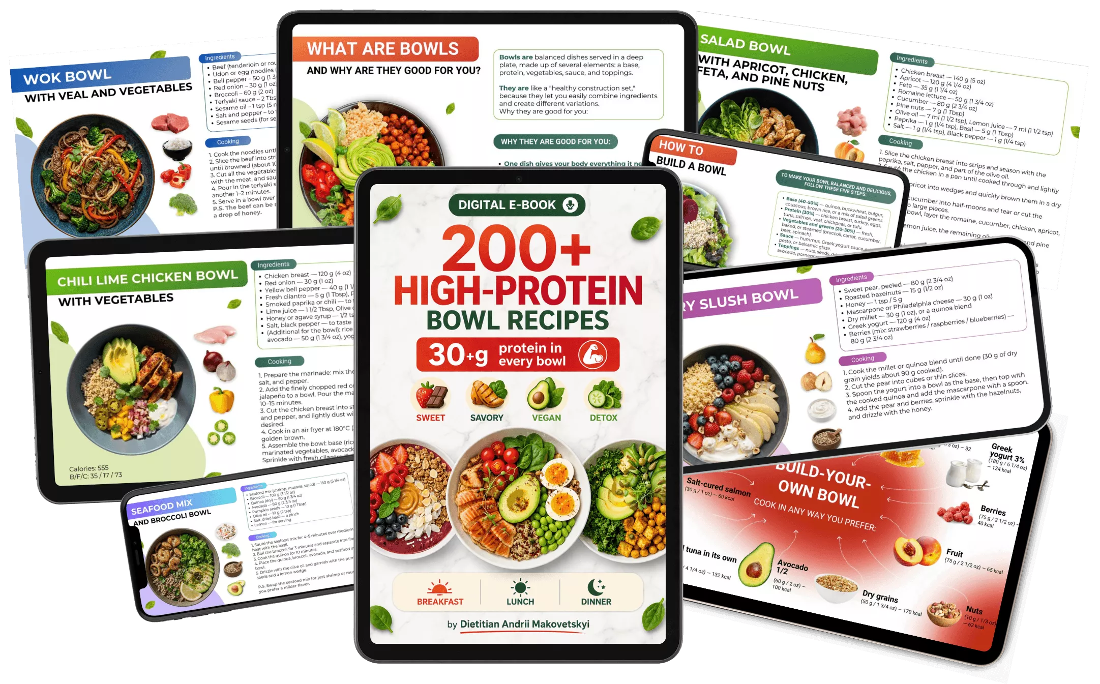 EL RECETARIO DEL BOWL 130 recetas de una nutricionista 