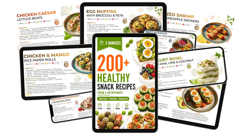 200+ DELICIOUS & HEALTHY SNACK RECIPES FROM A NUTRITIONIST